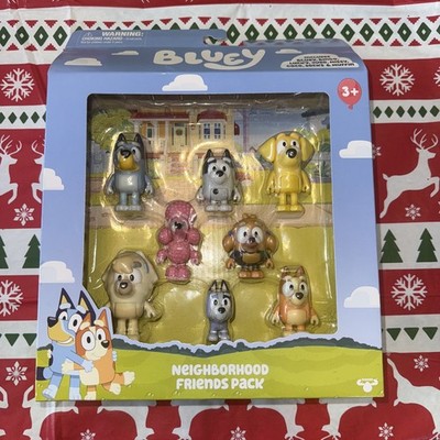 BLUEY Neighborhood Friends ~  8 Figure Pack ~ Bingo Lucky Judo Missy Muffin Coco