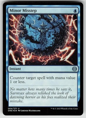 Minor Misstep 64 Uncommon Phyrexia: All Will Be One Magic: The Gathering Foil NM