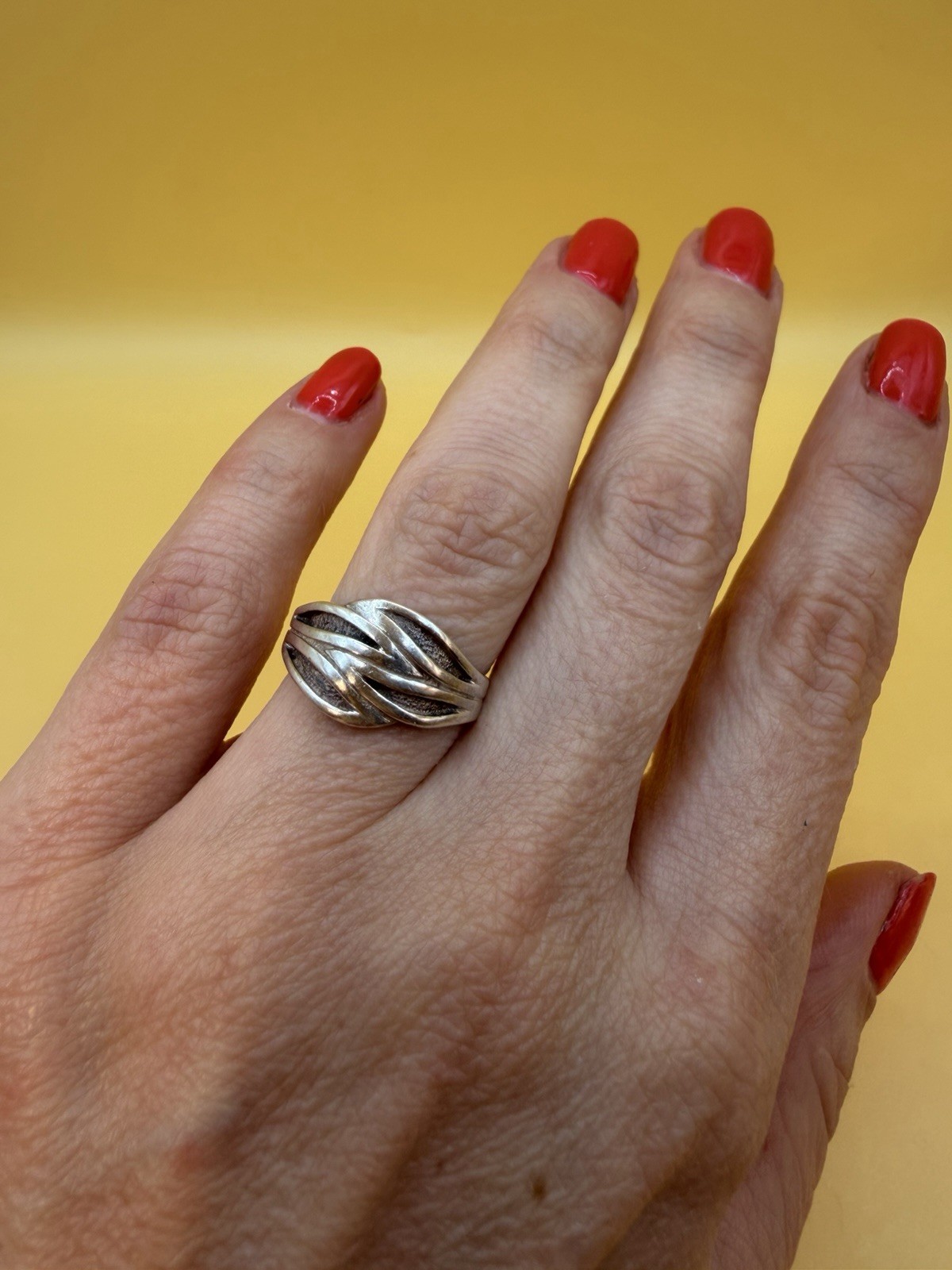 Sterling silver ring Uk size M 1/2 #43 image 2