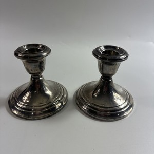 Sterling Weighted Candlesticks | eBay