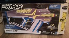 NERF Hyper Mach-100 Fully Motorized Blaster 80 Hyper Rounds Brand New