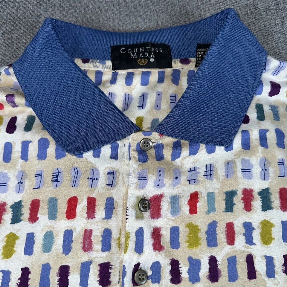 Vintage Golf Polo Shirt 3XL Countess Mara 3XL Abstract Lightweight - Image 3 of 4