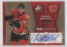 2009 SP Game Used Edition SIGnificance 10/50 Mikael Backlund #SIG-BK Auto 10gc