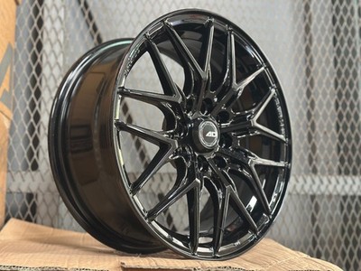 New 15x6.5 ET38 AD WHEEL AD-F155 Black  (4 Wheel) 4x100 fit HONDA TOYOTA MAZDA