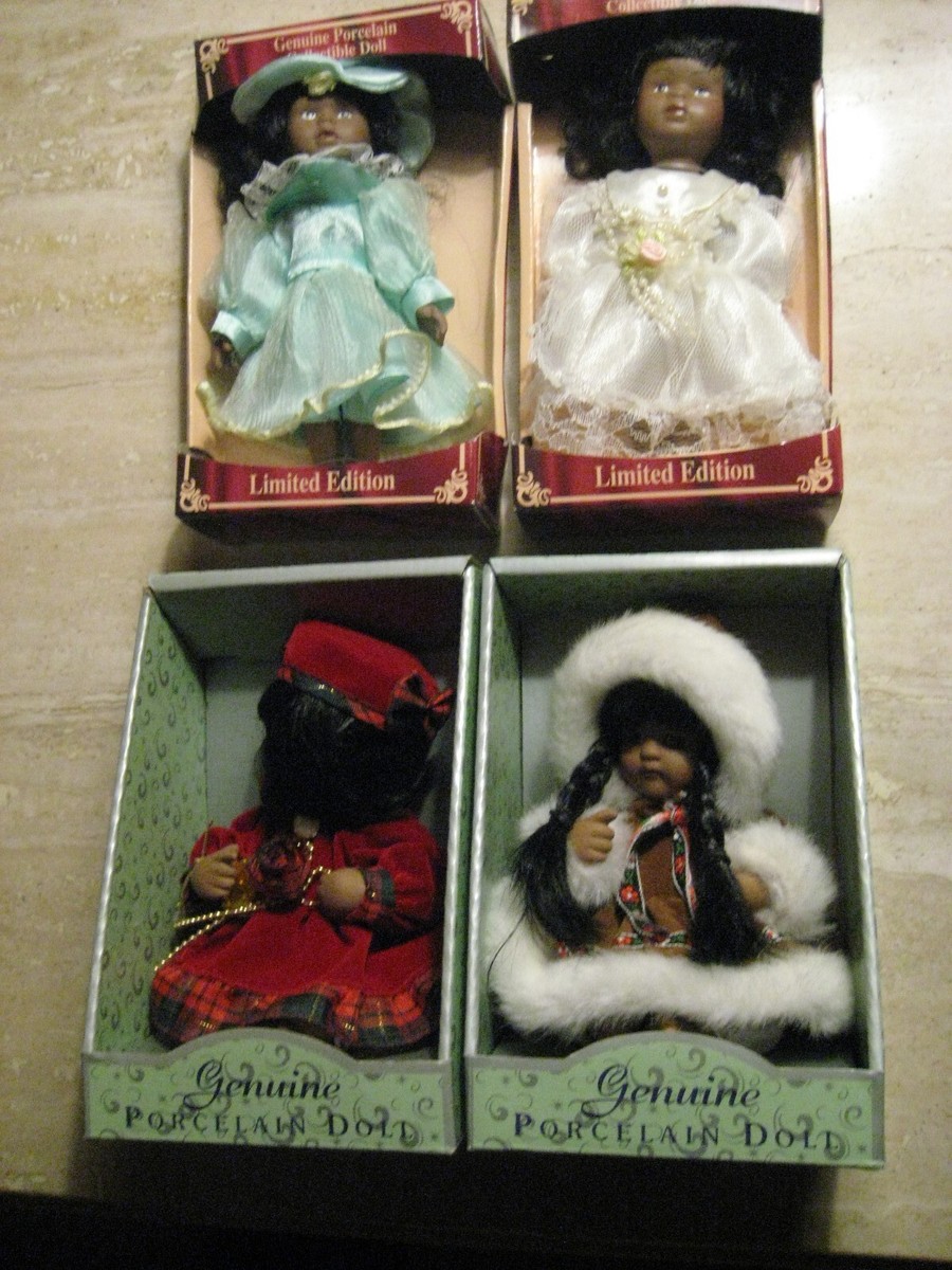 黒人 USA 人形 アンティーク ヴィンテージ ぬいぐるみ Vintage African American Porcelain Dolls in Original PACKAGING! 30