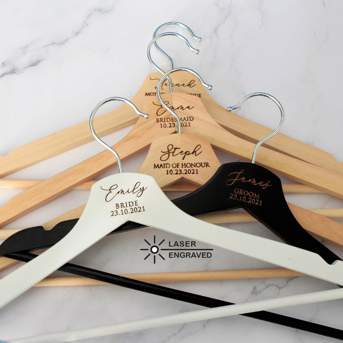 personalized bridesmaid dress hangers Personalized Bridesmaid Hangers main image 1