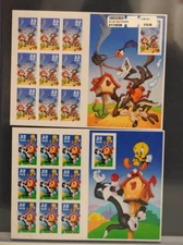 ROAD RUNNER & TWEETY BIRD  STAMPS: Looney Tunes Vintage Cartoons