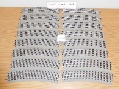 Lionel Trains 12041 Fastrack Fast Track 16 Pieces O72 O-72 Curved Circle O Gauge
