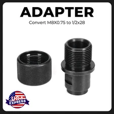 Female M8X0.75 Male 1/2x28 Adapter For S&W M&P 22 Walther P22 with Cover