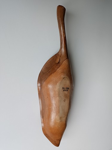 Coupe à fruits Falcon en bois d'olivier Espagne 1960 - Imagen 17 de 18