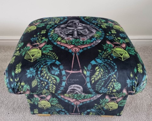 Emma J Shipley Fabric Footstools Pouffes Amazon Lemur Monkeys Zambezi Silverback - Picture 59 of 96