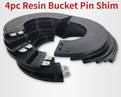 4PC For Excavator Skid Steer 3mm 5mm Bucket Pin Shim set 45MM-100MM Detachable