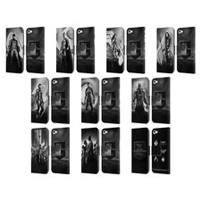 ZACK SNYDER'S JUSTICE LEAGUE CHARACTER ART LEATHER BOOK CASE APPLE iPOD TOUCH