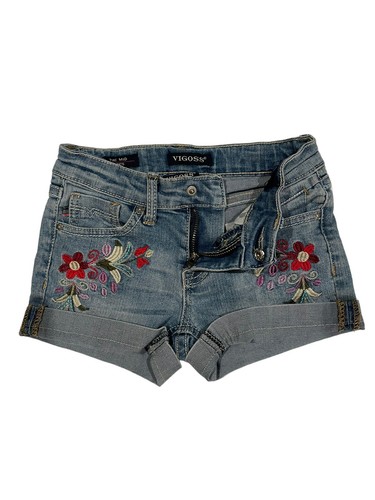 Vigoss Denim Jean Shorts The Mid Blue Girls Size 6 Excellent Condition Cute! - Picture 6 of 9