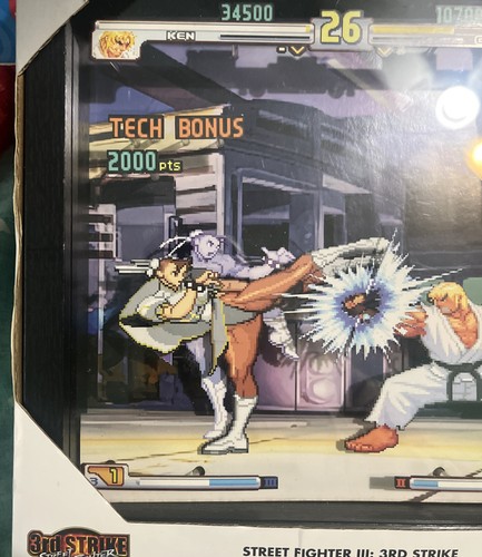 Pixel Frames Street Fighter III 3rd Strike Moment #37 9x9 inches Shadow Box Art - Picture 2 of 8