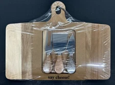 Beehive Charcuterie Board With Utensils From At Home By Mirabeau 12.9” X  9.6”