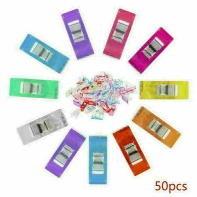 50/100PCS DIY Clips Clamp for Craft Quilting Sewing Knit Crochet Multicolor US