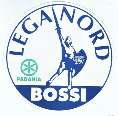 Adesivo LEGA NORD PADANIA Umberto Bossi - 13 cm Matteo Salvini | eBay