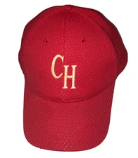 Sun Cap Brand Vintage “CH” Aerated Adjustable Red Embroidered Logo Hat