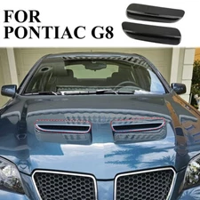 Carbon fiber style engine hood air vent moulding cover trim for Pontiac G8