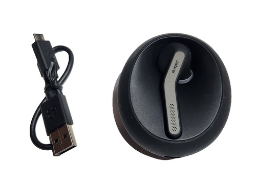 Jabra Talk 45 Silver Bluetooth Headset Mono Ear HD Voice Noise