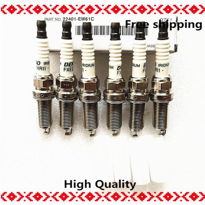 6pcs Iridium Spark Plugs For Nissan Infiniti EX35 Altima 22401-EW61C FXE22HR11