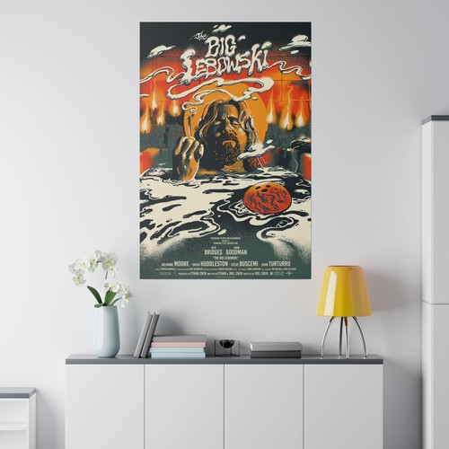 The Big Lebowski Cloud Movie Poster Custom Canvas Wall Print - Picture 17 of 17