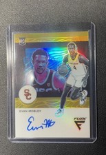 2021 Evan Mobley Gold RC On Card Auto /10 Chronicles Flux USC Trojans Cavs