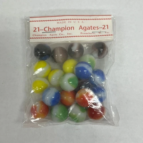 Vintage 21 Champion Agate Mesh Marble Bag NEW