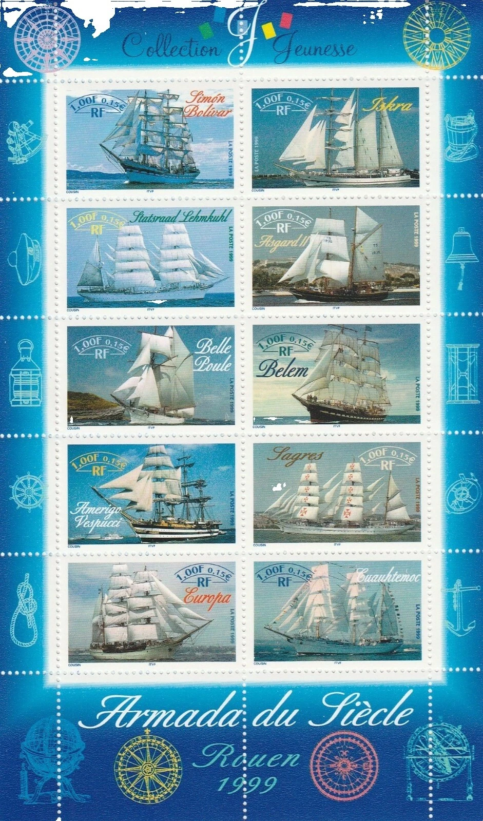 Ships, Boats Full Sheet Stamps