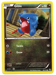 Pokemon Card: Black & White Dragons Exalted Gible 86/124! EX