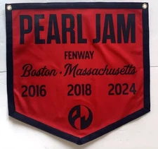 Pearl Jam Boston Banner Fenway Park concerts 2016 2018 2024 pj new