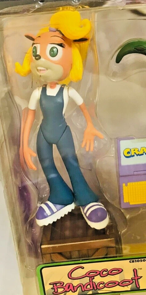 Figura de acción ReSuarus Crash Bandicoot Serie 1 Coco Bandicoot SELLADA SONY PS Foto 3 de 4