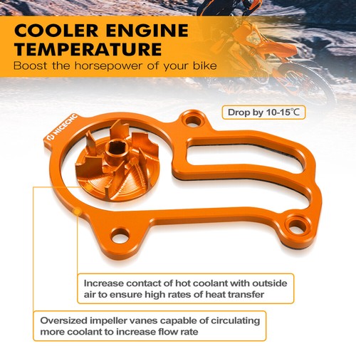 Water Pump Impeller Cooler For KTM SX XC 250 300 2019-2022 XCW 250 300 2020-2023 - Picture 2 of 8