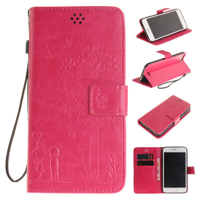  iPhone 7 Plus Case Dandelion Lovers Retro Flip Leather