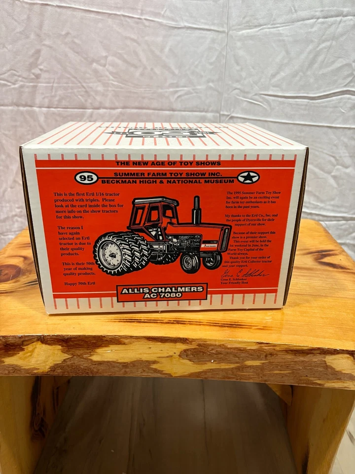 Vintage 1995 Allis Chalmers AC 7080 #2268BA Model Tractor- Never Opened - Image 3 of 4