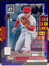 2022 Panini Donruss Optic Baseball Rhys Hoskins #163 Pandora Purple 33/99