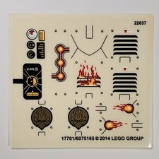 LEGO STICKER SHEET 70142 Eris' Fire Eagle Flyer Legends of Chima Stickers Decals