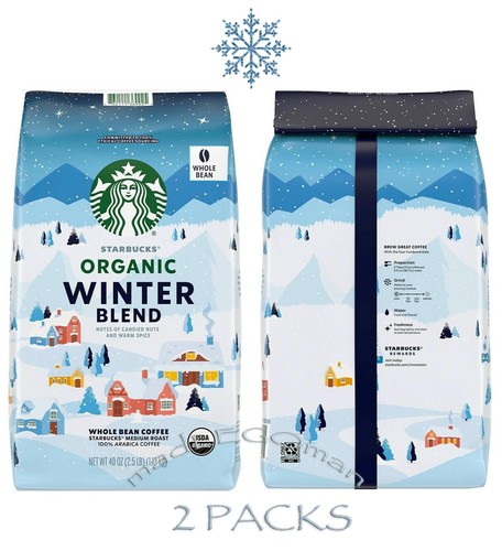 FRESH ORGANIC STARBUCKS WINTER BLEND WHOLE BEAN COFFEE 2 5LB 40 OZ 1 2 fresh-organic-starbucks-winter-blend-whole-bean-coffee-2-5lb-40-oz-1-2