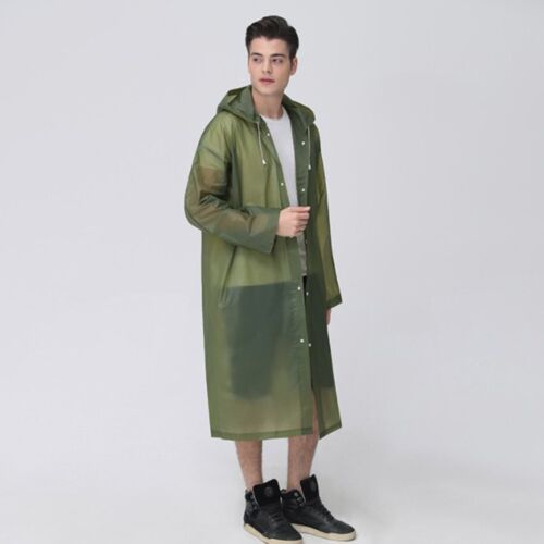 Regenjacken Damen Herren Regenponcho Regenmantel Regenschutz Notfall Regenjacke - Bild 10 von 12