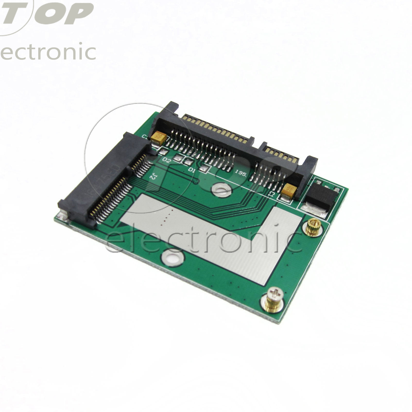 Mini PCI-e MSATA to 2.5''  SATA Adapter Converter Card Module Blue /Green NEW