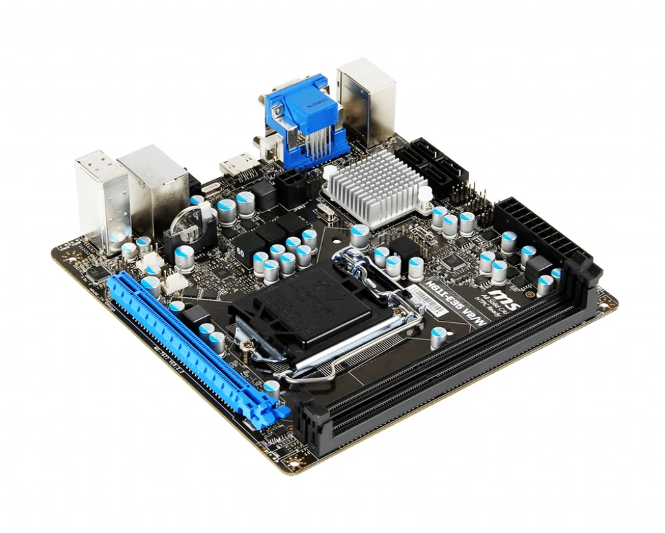 Scheda madre MSI H61I-E35 V2/W8 socket lga 1155 mini itx ddr3 intel motherboard - Bild 3 von 4