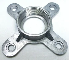 Flange Adapter 1 3/8"-18 for 1" Bolt-On Horn Flare with 4 Hole (Aluminum Metal)