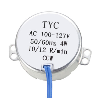 Moteur Synchrone AC 100-127V 4W 10-12 Tours/min - Pour Projets Manuels, Sens Horaire