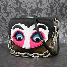 LOUIS VUITTON Reverse Monogram Pochette Kabuki Mask Shoulder Bag #1 Rise-on