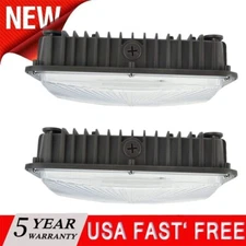 LED Canopy Lights 2 Pack 70 Watt 8400 Lumen LED Gas Station Canopy Light Fixture