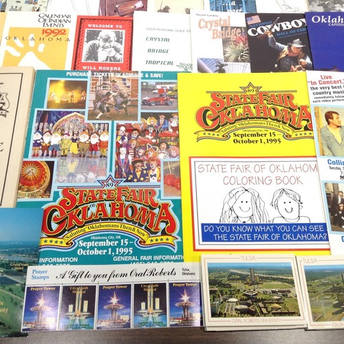 1995 Oklahoma State Fair PROGRAM Coloring Book + OK Brochures Pamphlets Ephemera - Picture 6 of 9