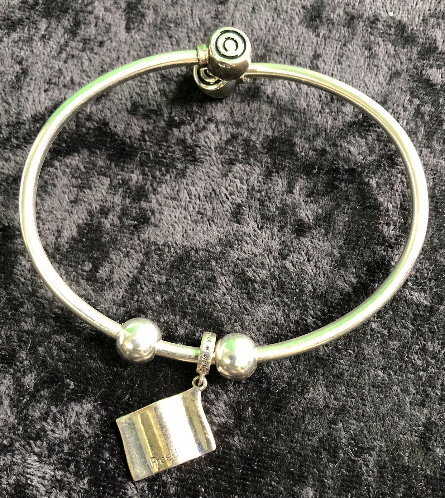 Chamilla Flex Bangle Bracelet Sterling Silver Fre… - image 3