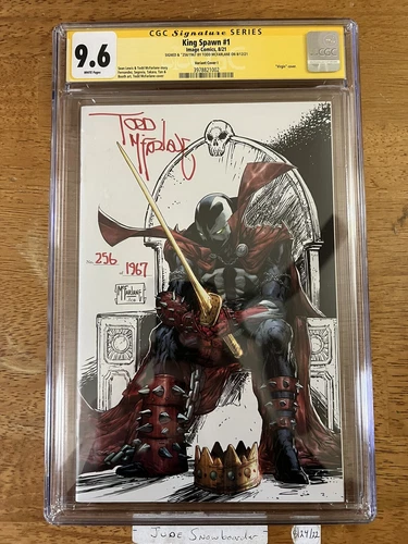 King Spawn #1 UNICORN ERROR 9.6 CGC SS #256 Todd wrote 1967 instead of 1697!!