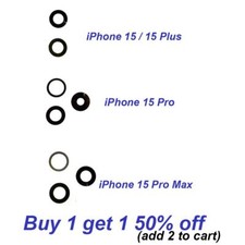 iPhone 15/Plus/15 Pro/15 Pro Max Back Camera Glass Lens Replacement  Adhesive